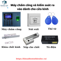 BỘ MÁY CHẤM CÔNG KIỂM SOÁT RA VÀO DÀNH CHO CỬA KÍNH