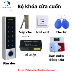 BỘ KHÓA VÂN TAY CỬA CUỐN KIỂM SOÁT TRA VÀO DÙNG CHO NHÀ TRỌ