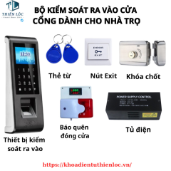 BỘ KHÓA VÂN TAY CỬA CỔNG KIỂM SOÁT RA VÀO DÙNG CHO NHÀ TRỌ