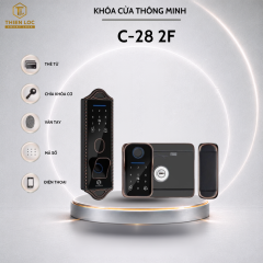 KHÓA VÂN TAY CỬA CỔNG CHỐNG MƯA 2 MẶT C-28 2F