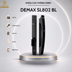 KHÓA VÂN TAY CỬA NHÔM DEMAX SL802 BL