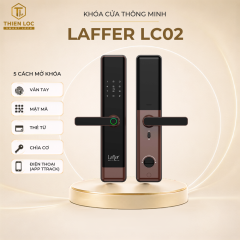 KHÓA VÂN TAY CỬA GỖ LAFFER LC02