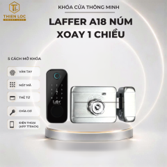 KHÓA VÂN TAY CỬA CỔNG MỘT MẶT NÚM VẶN CHỐNG MƯA LAFFER A18