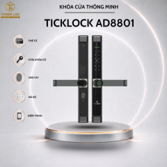 KHÓA VÂN TAY CỬA NHÔM TICKLOCK AD8801 