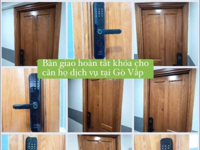 CÔNG TRÌNH LẮP ĐẶT VÀ BÀN GIAO 30 BỘ KHÓA CỬA GỖ CHO CĂN HỘ DỊCH VỤ Ở QUẬN GÒ VẤP TP.HCM