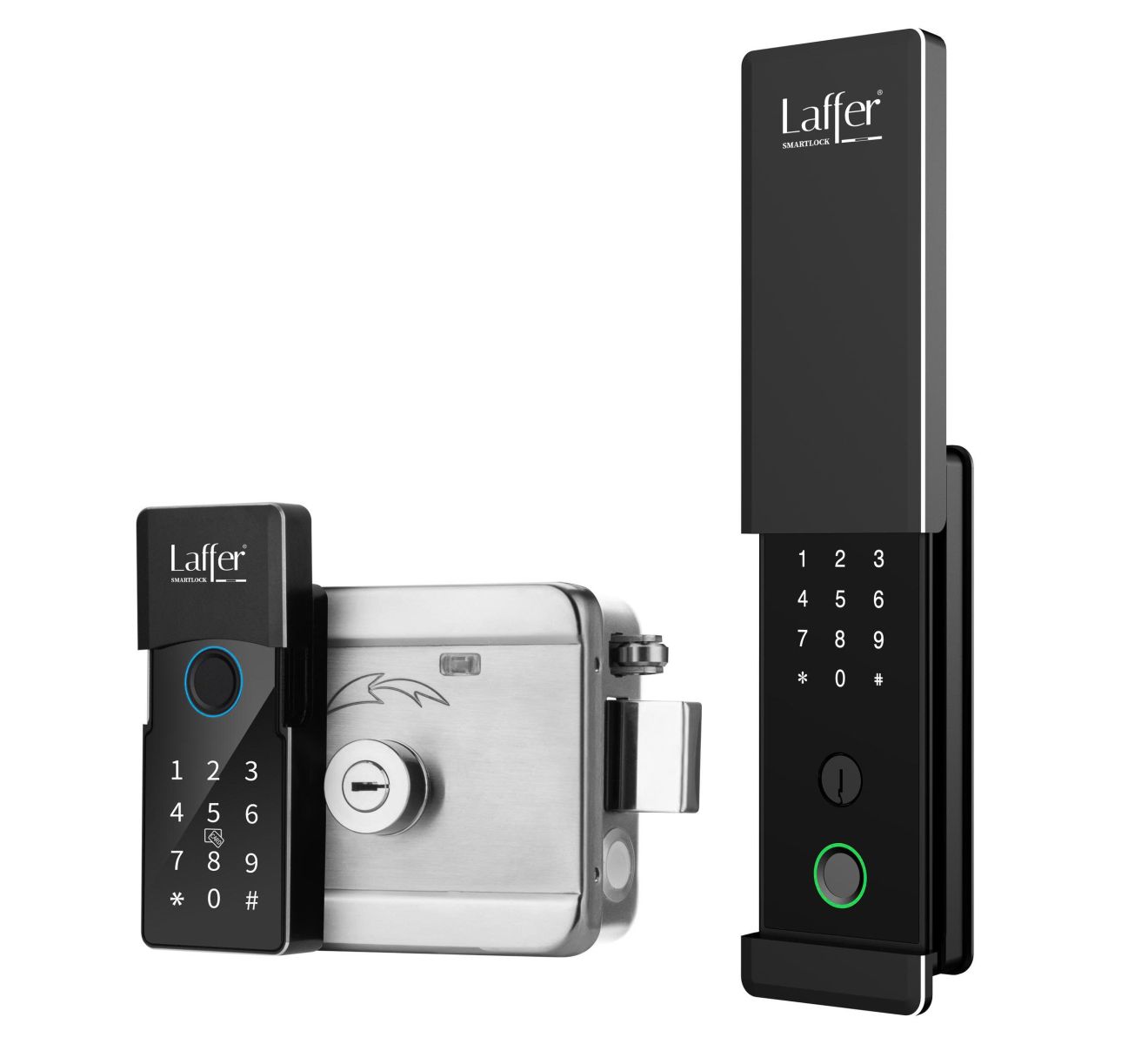 khóa cổng Laffer A18 Pro 2 mặt chống mưa