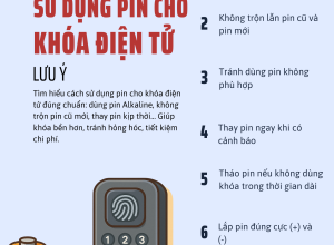 LƯU Ý KHI SỬ DỤNG PIN CHO KHÓA ĐIỆN TỬ ĐÚNG CÁCH – TĂNG TUỔI THỌ & ĐỘ BỀN