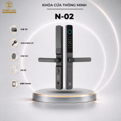 KHÓA VÂN TAY CỬA NHÔM CHỐNG MƯA N-02