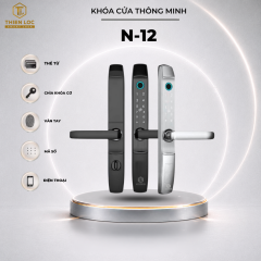 KHÓA VÂN TAY CỬA NHÔM CHỐNG MƯA N-12