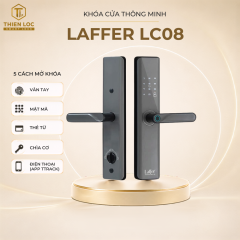 KHÓA VÂN TAY CỬA  GỖ LAFFER LC08