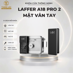 KHÓA VÂN TAY CỬA CỔNG MỘT MẶT NÚM VẶN CHỐNG MƯA LAFFER A18