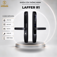 KHÓA VÂN TAY CỬA NHÔM HỆ 55 CÓ KHÓA RIÊNG TƯ LAFFER R1