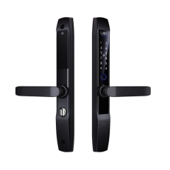 KHÓA VÂN TAY CỬA NHÔM HỆ 55 CÓ KHÓA RIÊNG TƯ LAFFER R1