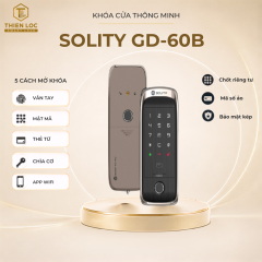 Khoá cửa điện tử không tay cầm Solity GD-60B ( vân tay 2 chiều)